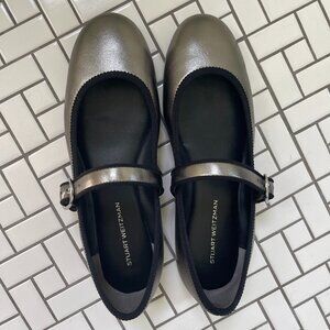 Stuart Weitzman Alice Leather Mary Jane Flats